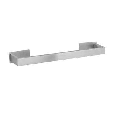 Image de Barre Porte Serviette Turbo Loc® Uno Genova Matt 60 cm, en INOX idéale pour Serviettes de Bain ou essuie Mains, Fixation sans perçage, Inoxydable, (l x H L) : 61 4,4 7,6 cm