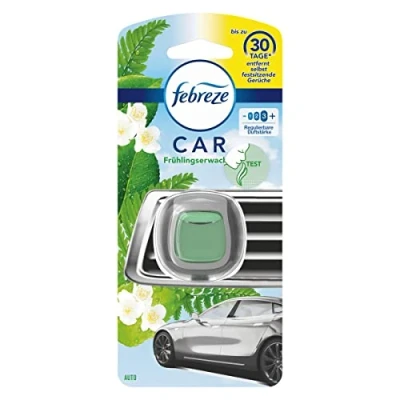 Image de Febreze Diffuseur Désodorisant Voiture, 1 x 20g, Élimine les Odeurs et Rafraîchit L’intérieur, Rosée du Matin