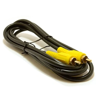 Image de kenable Cinch Fiche Digital coaxial SPDIF l&#039;audio ou Composite Vidéo câble 2 m [2 mètre/2m]