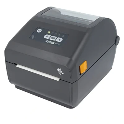 Image de ZEBRA ZD421d ZD4A042 D0EM00EZ Imprimante avec Bord déchirable 203 DPI Thermique directe Largeur d&#039;impression Max. 104 mm BTLE, USB, interfaces hôtes USB (Gris foncé)