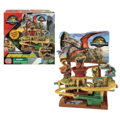 Image de EPOCH Games Jurassic World Rebirth Adventure Challenge Jeu de société et Jouet pour Enfants avec des Figurines dans l&#039;univers Dinosaures 7515