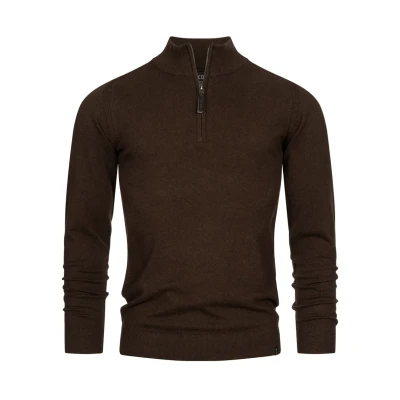 Image de Indicode Jeans GORE Pullover, Homme, Taille: Small, Dk brown mix