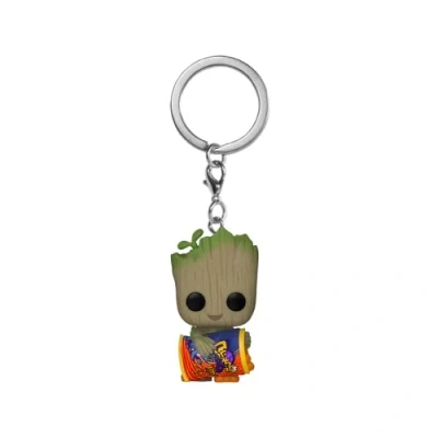 Image de Funko Pop! Keychain: Marvel Guardians of The Galaxy Groot 1/6 Odds for Rare Chase Varianteese Puffs Shorts Mini Figurine en Vinyle à Collectionner Porte clés Fantaisie TV Fans