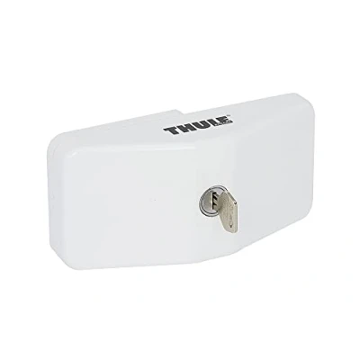 Image de Complément de Serrure THULE Aluminium Anodisé Blanc A Clé Pour Porte d&#039;Entrée, Coffre ou Garage
