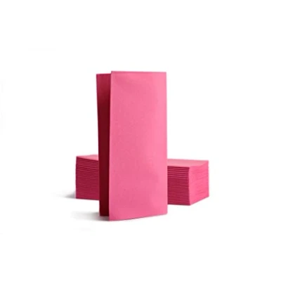 Image de Alvotex Chic Airlaid Lot de 50 Serviettes Table jetables 1/8 Plis semblables à du Tissu, 39 x 40 cm, Fuchsia