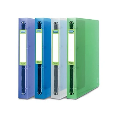 Image de OXFORD Classeur 2nd Life A4XL Dos 40mm 4 Anneaux Ronds Couverture Polypro Coloris Assortis