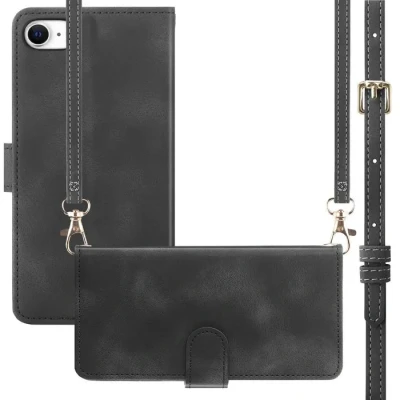 Image de imoshion Etui de téléphone portefeuille avec cordon pour iPhone SE (2022 / 2020) 8 7 Noir Neuf