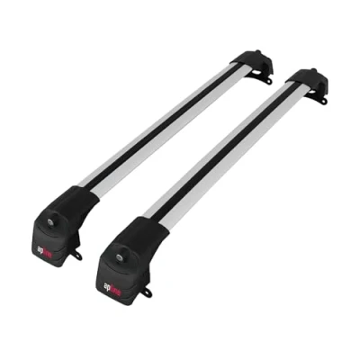 Image de Apline Compatible avec Jeep Compass 2017 2024 Barres de Toit ACE 2 Railing Porte Bagages voiture GRIS