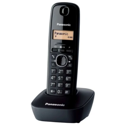 Image de Panasonic Sans Fil Displ.Lcd Mem.50Num Noir [Version Italienne]