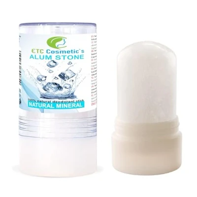 Image de Pierre d&#039;alun 115gr, déodorant minéral naturel, vegan a un effet antiseptique, n&#039;obstrue pas les pores, après rasage, peut être utilisé pour prévenir irritations cutanées