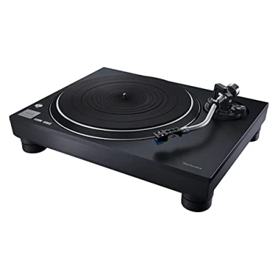 Image de Technics Platine Vinyle à entraînement Direct, Sl 100CEG K, 33 1/3, 45, 78 Tours/Minute, Sortie Phono (RCA), Noir, Version FR/EU