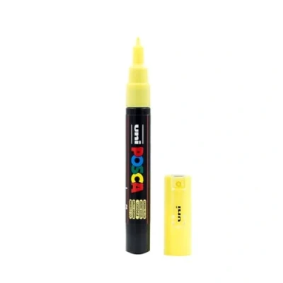 Image de Uni ball Marqueur Posca 186705 Pointe ogive extra fine 0,7 mm Jaune clair