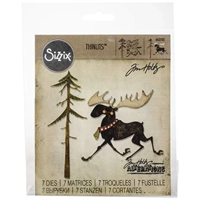 Image de Sizzix Joyeux élan Die, Multicolore, Taille Unique
