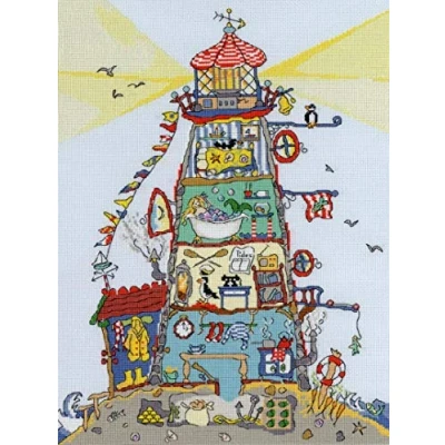 Image de Bothy Threads XCT1 Kit point de croix Motif phare 26 x 35 cm