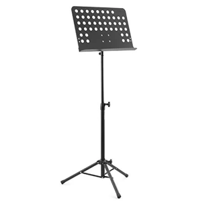 Image de TIGER MUS7 BK pupitre pour musique d&#039;orchestre, partitions entièrement réglable Noir