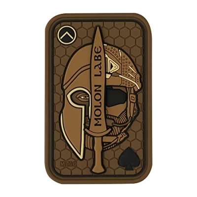 Image de M Tac Morale Patches Nordic Invasion Patch tactique militaire 3D en PVC Til Valhall (Coyote)