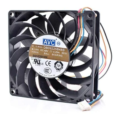 Image de N+A temperature Control server Fan for AVC DB09225B48S,Server Cooler DB09225B48S 48V0.29A, chassis Controlled cooling 90x90x25mm 4wire