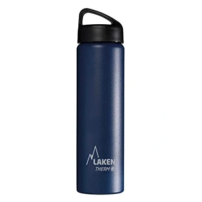 Image de Laken Bouteille Isotherme Classique en Acier Inoxydable avec Isolation Sous Vide et Goulot Large 750 ml Bleu