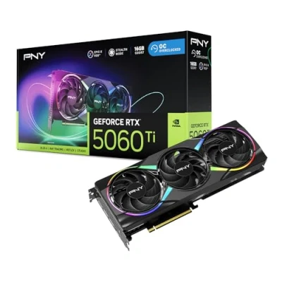 Image de PNY GEFORCE RTX™ 5060 Ti 16GB ARGB Overclocked Triple Fan DLSS 4