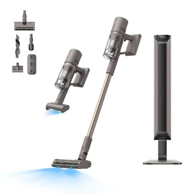 Image de dreame Z10 Station Aspirateur Balai sans Fil avec Base, capacité de vidange Automatique 2,5L, jusqu&#039;à 90 Jours d&#039;autonomie, Aspiration puissante 150AW, Moteur 108000 RPM, 65 Minutes d&#039;autonomie