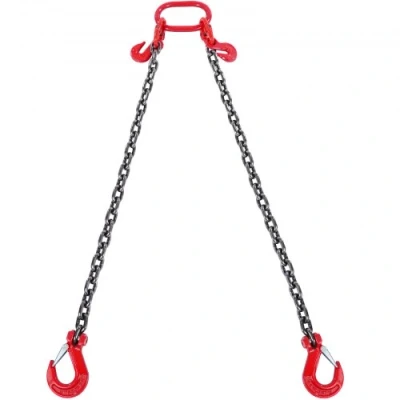 Image de VEVOR 1,8mx10mm hijsketting kraanketting 2 strengs bosbouwketting 5T