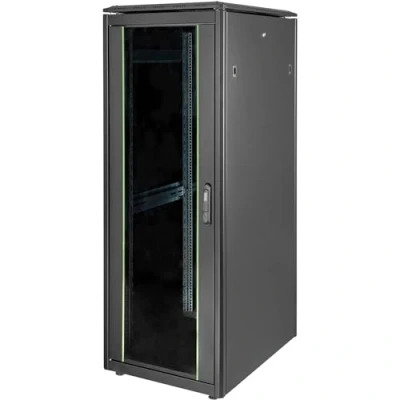 Image de DIGITUS Armoire réseau 19 Pouces 32U 60x80 cm Série Unique Charge 800 kg Profondeur utile 743 mm Noir
