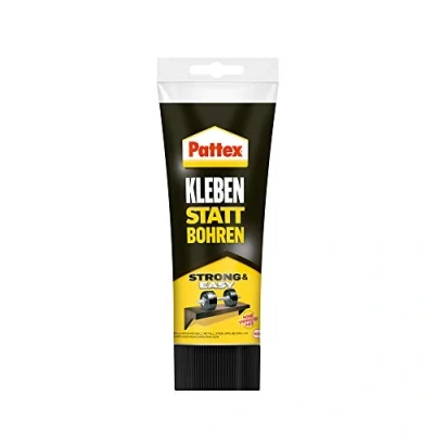 Image de Pattex colle de montage Coller au lieu percer, puissante pour une tenue immédiate, construction universelle, 250 g avec résistance finale élevée