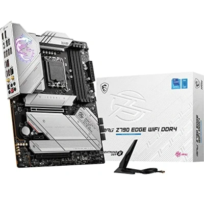 Image de MSI MPG Z790 Edge WiFi DDR4 Carte Mère, ATX pour Processeurs Intel 14ème, 13ème et 12ème gén, LGA 1700, VRM SPS 90A, Memory Boost 5333+MHz/OC, PCIe 5.0x16 4.0x16, M.2 Gen4, Wi FI 6E