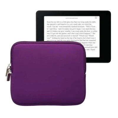 Image de kwmobile Housse de Protection pour Liseuse Étui 17,5 x 14,7 cm E Reader en Néoprène Violet