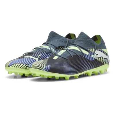 Image de PUMA Mixte Future 7 Match MG Soccer Shoe, Gray Skies White Fizzy Apple, 46.5 EU