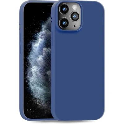 Image de MyGadget Coque pour iPhone 11 Pro Case TPU Souple Cover Protection Extra Fine &amp; Légère Étui Coloré Anti Choc et Rayures Bleu foncé