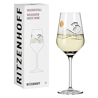 Image de Ritzenhoff Chistine Kordes, Verre à vin blanc #8 en cristal 380 ml, livré dans un coffret cadeau