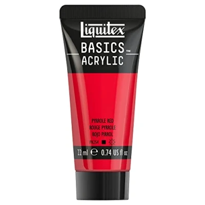 Image de Liquitex Acrylique Basics Tube 22 ml Rouge Pyrrole ROW