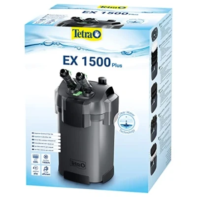 Image de TETRA EX 1500 Plus Filtre Extérieur pour tout type d’aquarium de 300 à 600L Performant, puissant, silencieux 5 types filtration Fonction préfiltration Garantie 3 ans