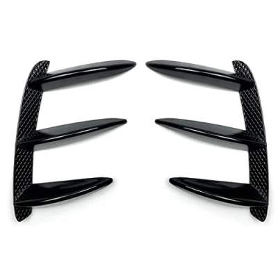 Image de Stuurvnee Aileron de Pare Chocs ArrièRe Sortie d&#039;air LatéRale Canard pour Mercedes A Class W176 A200 A260 A250 A45 AMG, noir, (500252774)