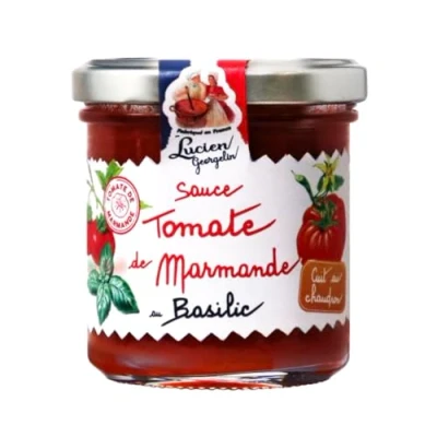 Image de Sauce Tomate de Marmande au basilic 150g Lucien Georgelin