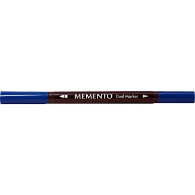 Image de Tsukineko Feutre Illustration Dual Tip Danube Bleu 0,2mm. Env.