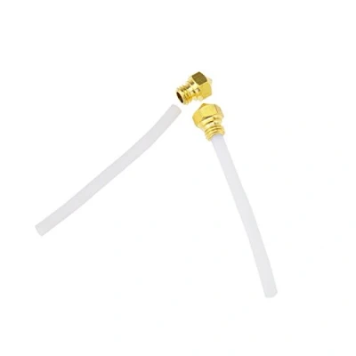 Image de Create idea MK10 Extrudeuse en Laiton Buse + Tuyau PTFE 0.4mm M7 Vis Filetage Têtes Impression pour Imprimante 3D, 2pcs