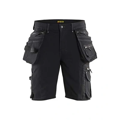 Image de Blaklader 19881644 Shorts d&#039;artisan en stretch 4 voies sans poches à clous X1900, Noir, taille C56