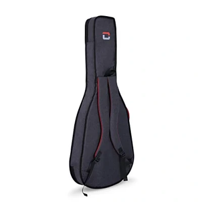 Image de Crossrock CRSG107CTGR Housse pour Guitare Classique 3/4, Rembourrage 10 mm, Sac à Dos Disponible, Gris foncé