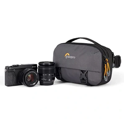 Image de Lowepro Trekker Lite HP 100, Compact Camera Backpack with Tablet Pocket, Bag for Crop Sensor Mirrorless Cameras, Ultracinch Compression System, Grey