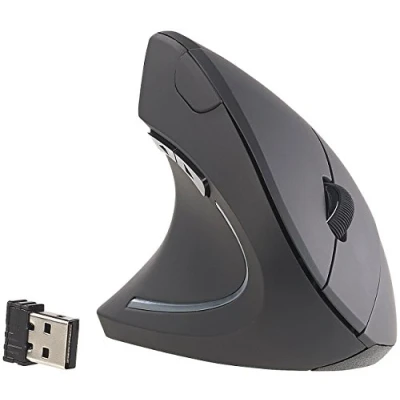 Image de Souris optique ergonomique sans fil 1600 dpi 2,4 GHz pour gauchers