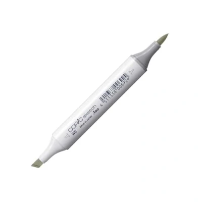 Image de COPIC Sketch W 0, Warm Gray No. Twin Marker avec une pointe moyenne et pinceau