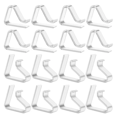 Image de LOBVABA 16 Pcs Pince Nappe Exterieur, à de Table pour Jardin, Attache Exterieur Jardin Pique Nique Mariage Fête, Transparente