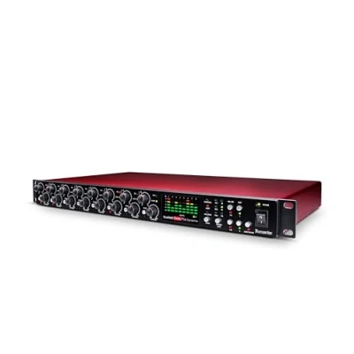 Image de Focusrite Scarlett OctoPre Dynamic pour l&#039;enregistrement, la production et le live — préampli micro de huit canaux avec convertisseurs AN/NA compresseur analogique