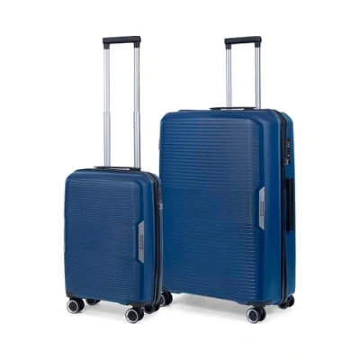 Image de TravelZ Swinger Ensemble de Bagages Bagage a Main 55cm avec Tres Format Grande Valise 78cm Set Valises Petite Taille 105 LTR (Bleu, 2 pcs Set)