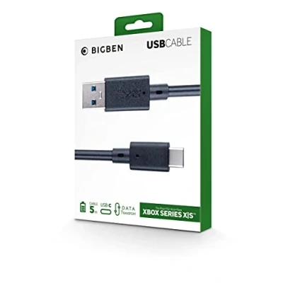 Image de Nacon Câble de Recharge pour Manette Xbox Series. Connectique USB vers C. Longueur 5m. PVC, Noir
