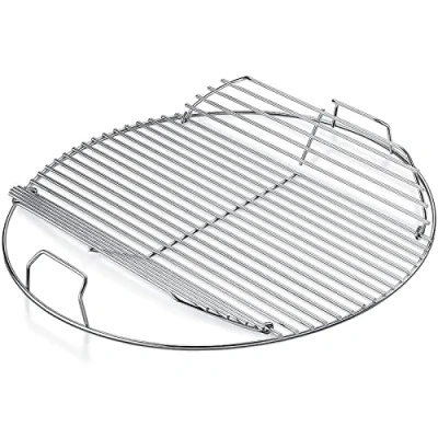 Image de GFTIME 54.6cm Grille de Cuisson à charnière pour grilles Charbon Weber 57CM, pièces Rechange chromées 57cm Master Touch Une Touche, Bar B Kettle Performer