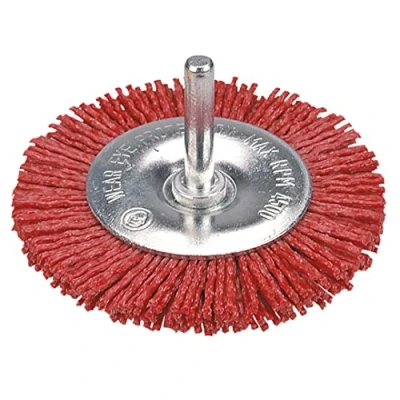Image de 75 mm brosse en nylon professionnel, métallique, ponçage Brosse, ronde,
