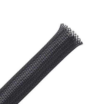 Image de Alex Tech 13mm 7.5m Gaine Câble Tressée Extensible Manchon de Cache Fil Rangement Protege pour Câbles Automobiles Fils Noir